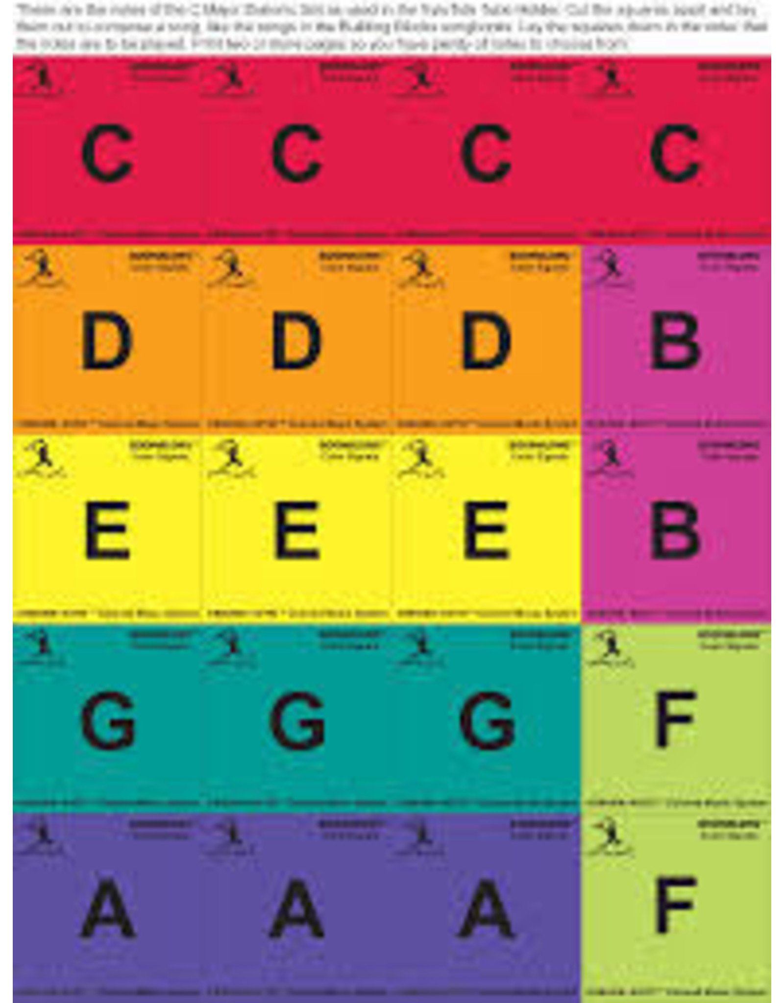 Boomwhackers Chroma Hinweise Aufkleben Ons BW CNS1 Farbe Koordination Aufkleber