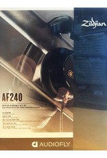 Zildjian Audiofly AF240 Schwarz Limited Edition über Ohr-Kopfhörer w / FernMic