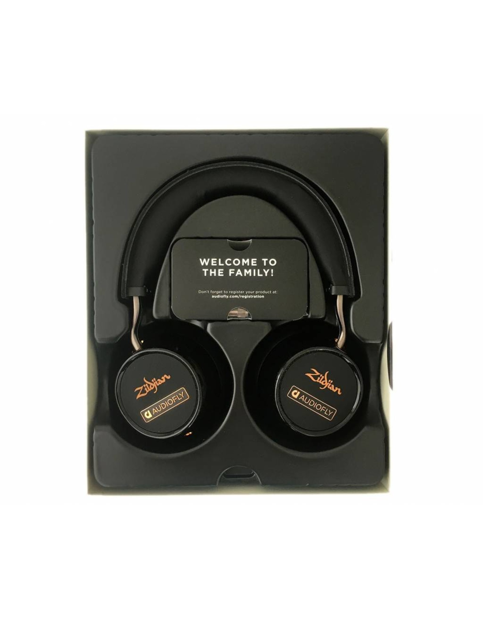 Zildjian Audiofly AF240 Schwarz Limited Edition über Ohr-Kopfhörer w / FernMic