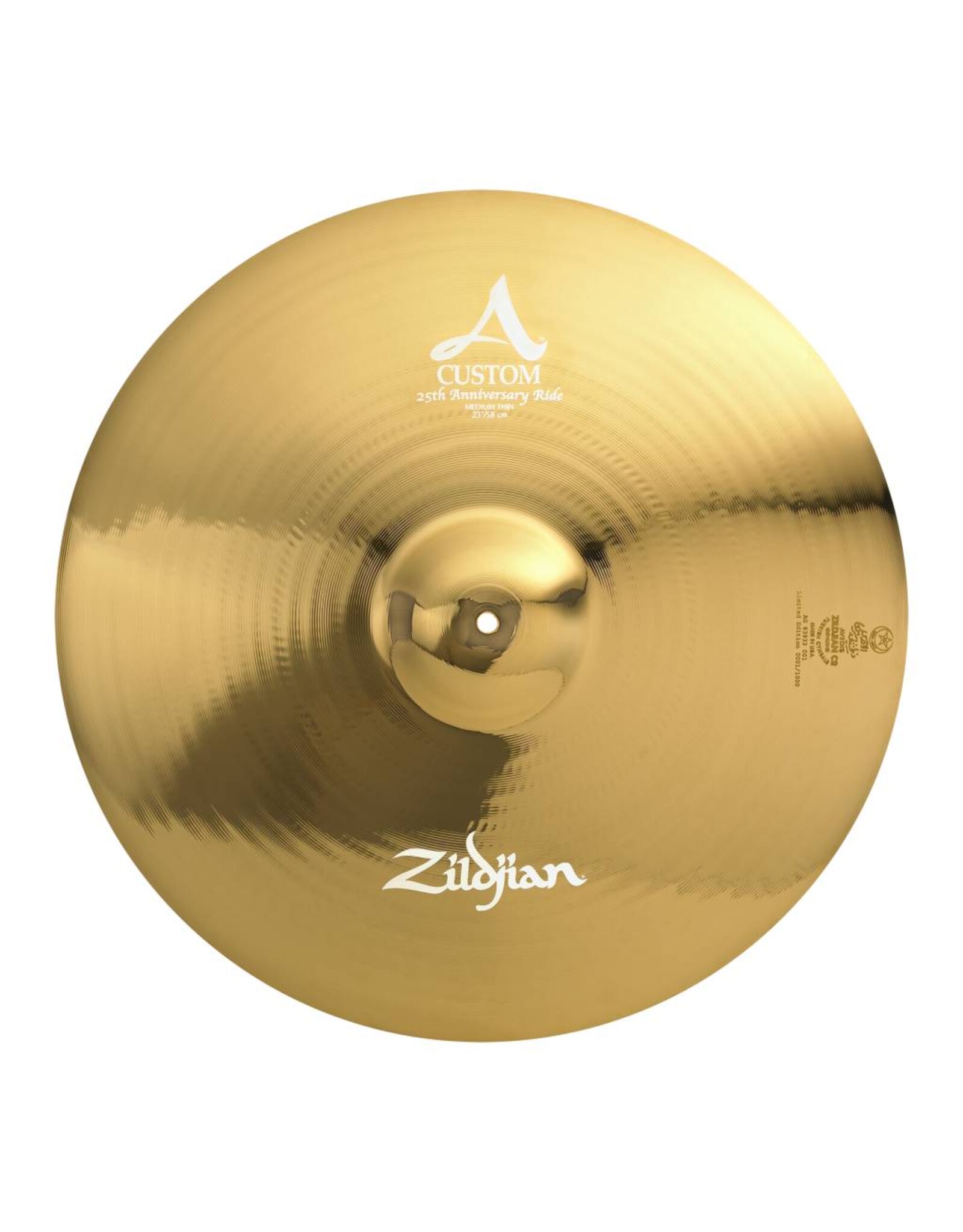 Zildjian  Ride, A Custom, 23", 25th Anniversary, brilliant