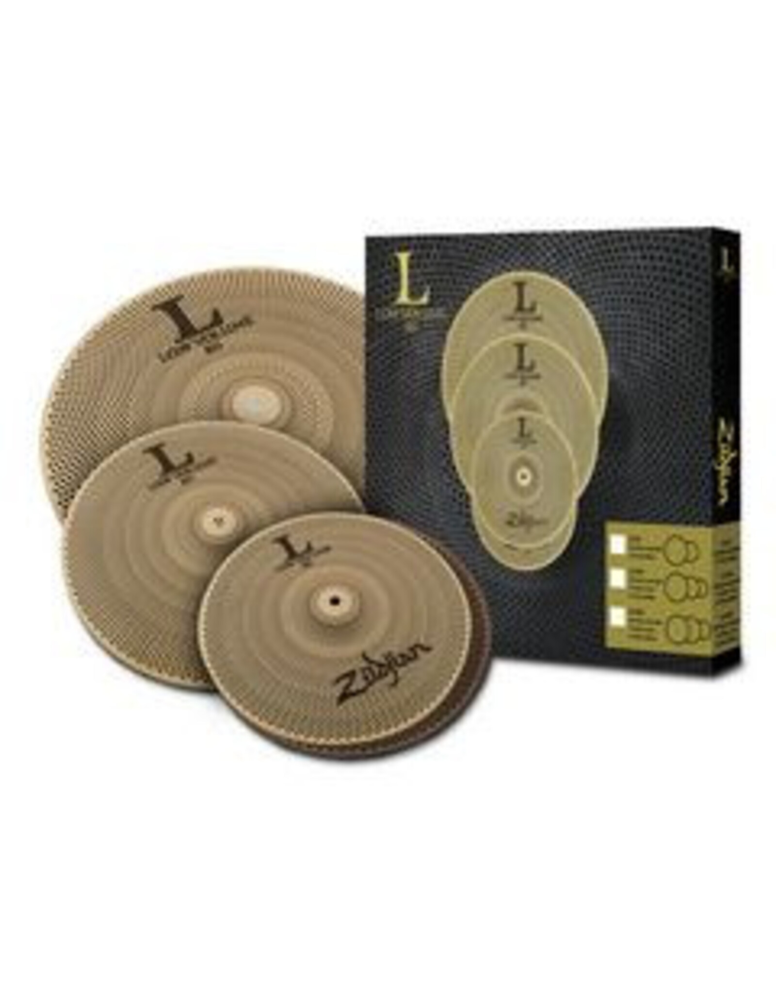 Zildjian  LV348 Low Volume 348 Series Box Set: 13 "Hats, 14" Crash, 18 "Crash / Ride ZILV348