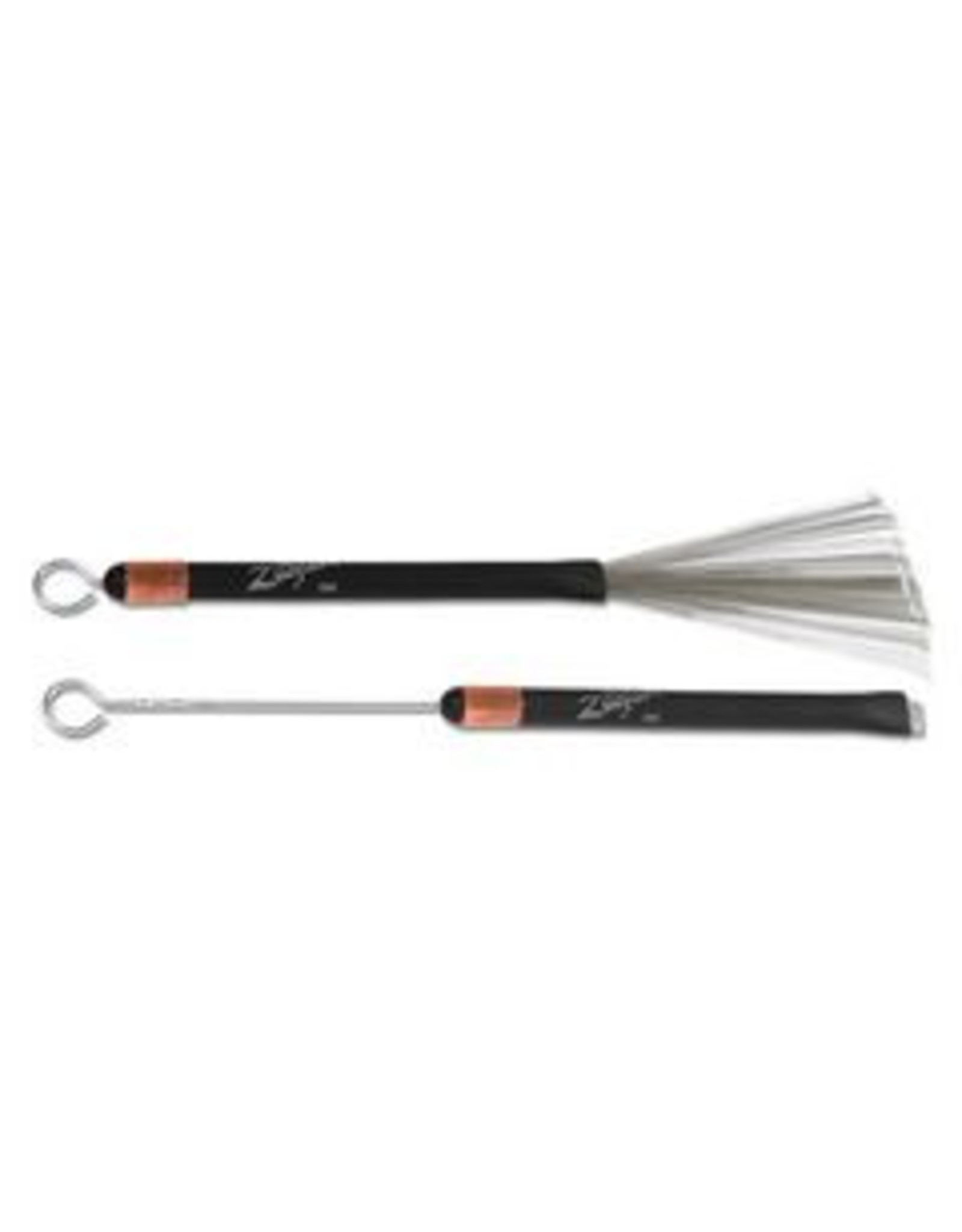 Zildjian  SDWB3 Draadbrush Bent Bristle, Rubberen handvat, zwart ZISDWB3