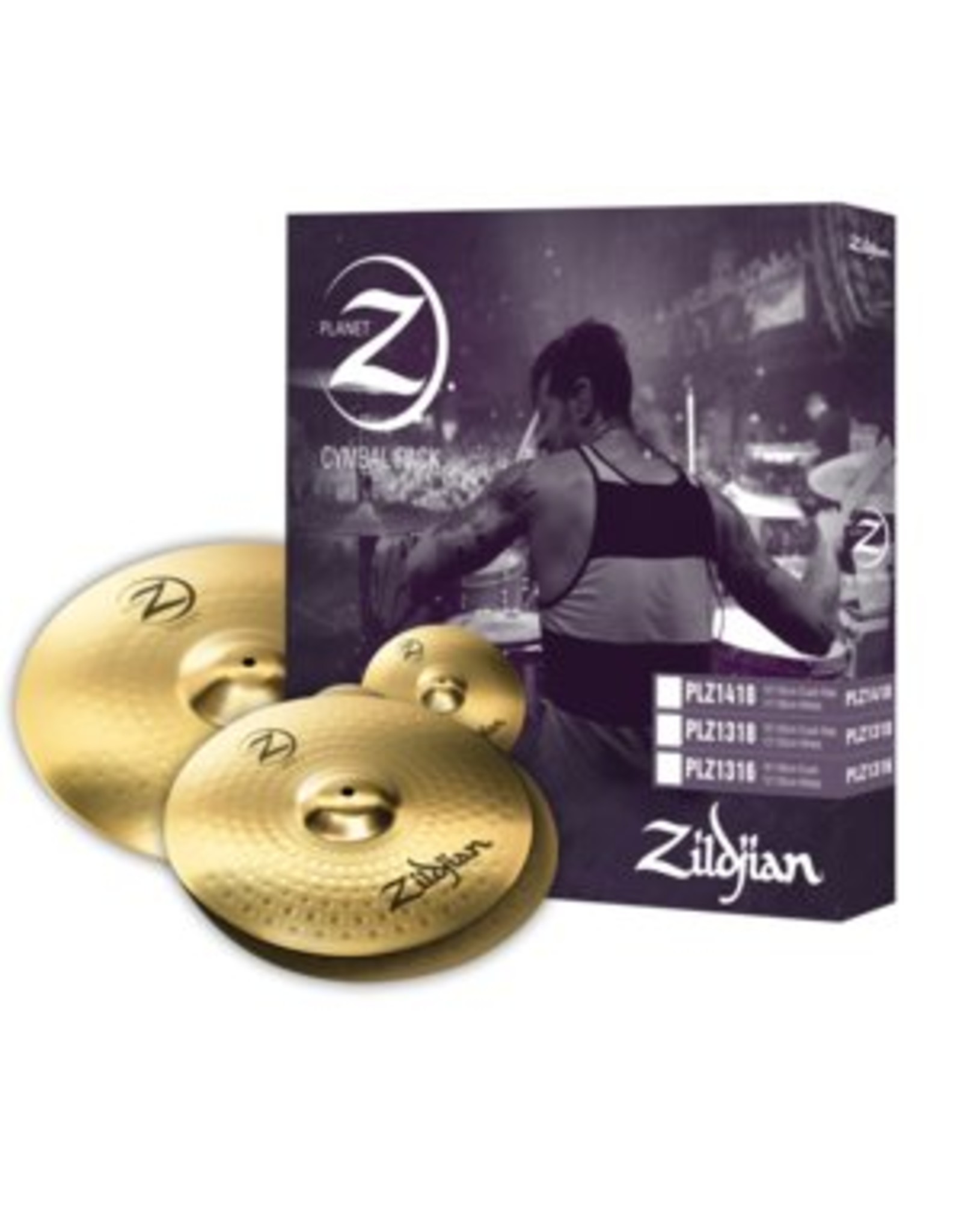 Zildjian  PLZ1418 Planet Z-serie 3-delig ProPack bestaande uit: