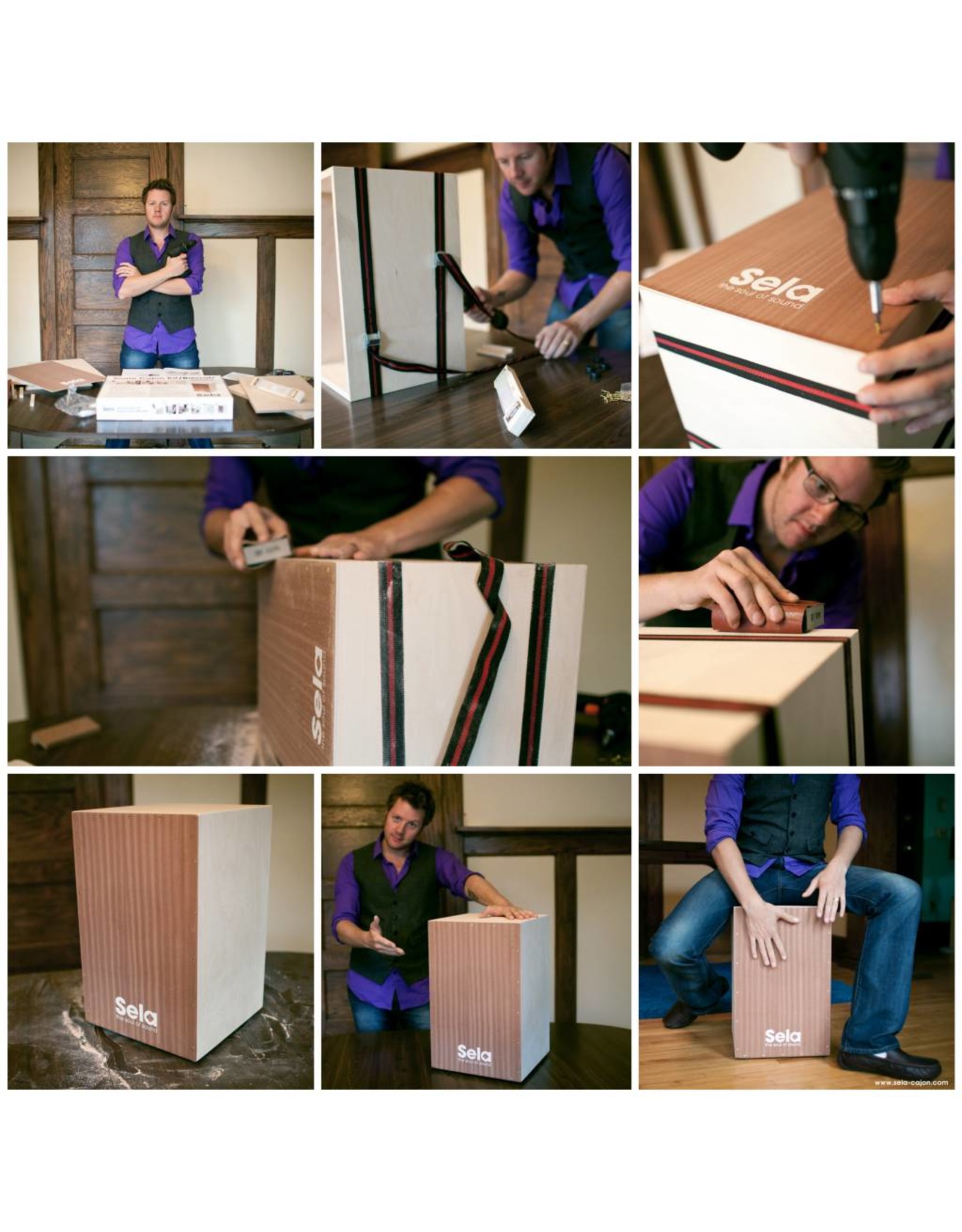 Sela SE 001 Snare Cajon Kit Medium bausatz