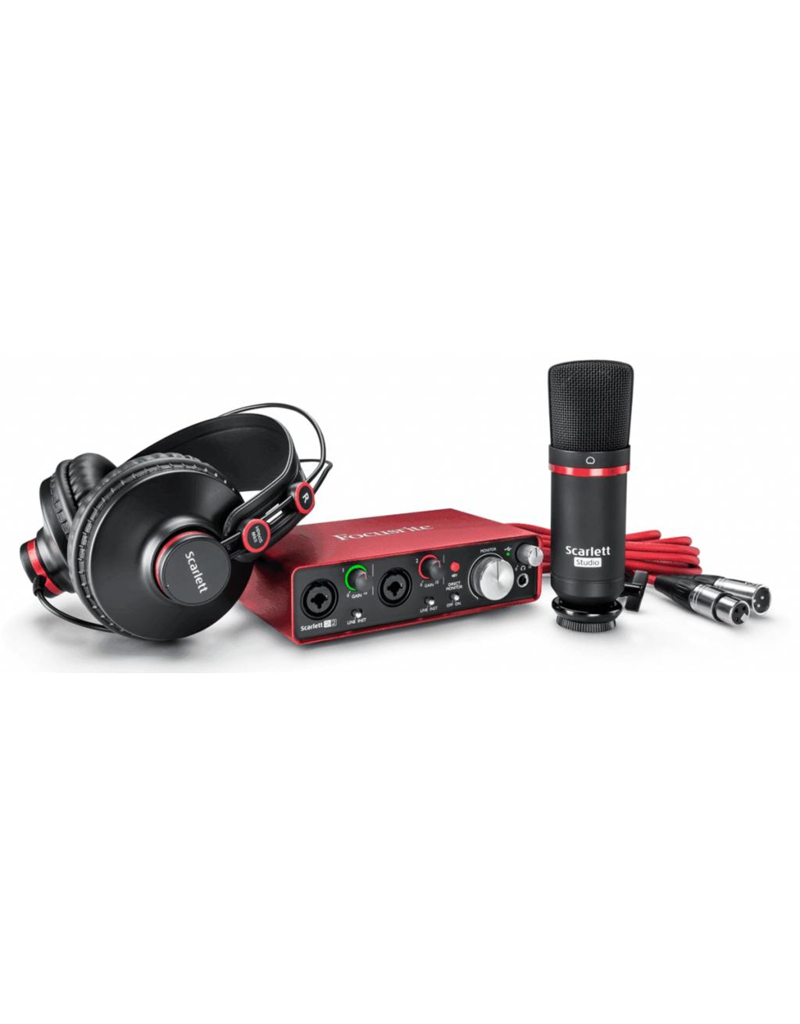 Focusrite RFO Scar­lett2 2i2 Studio Pack 2nd MKII