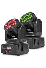 Beamz MHL36 Moving head set van 2 stuks in tas