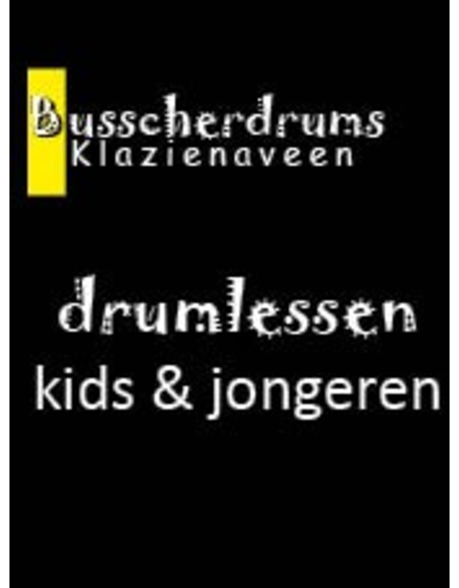Busscherdrums Drum lessons FLEX-2 Lesson card 30 minutes individual drum lessons kids & youngsters 901-2