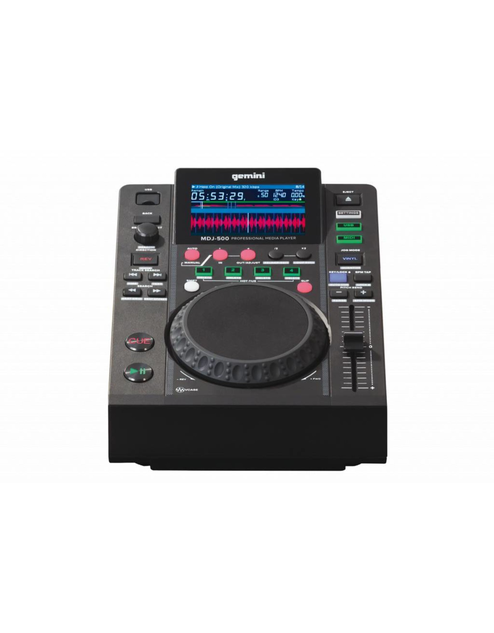 Gemini MDJ-500 tabletop USB-mediaspeler