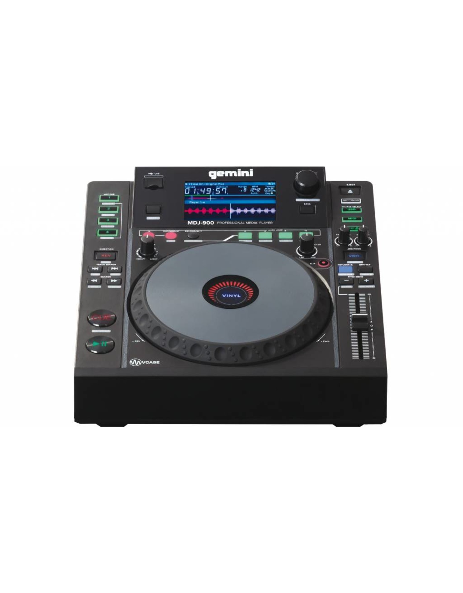 Gemini MDJ-900-Tablet auf einem USB-Media-Player