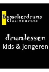 Busscherdrums Drum lessons annual card 15 x 25 minutes youngsters 60707