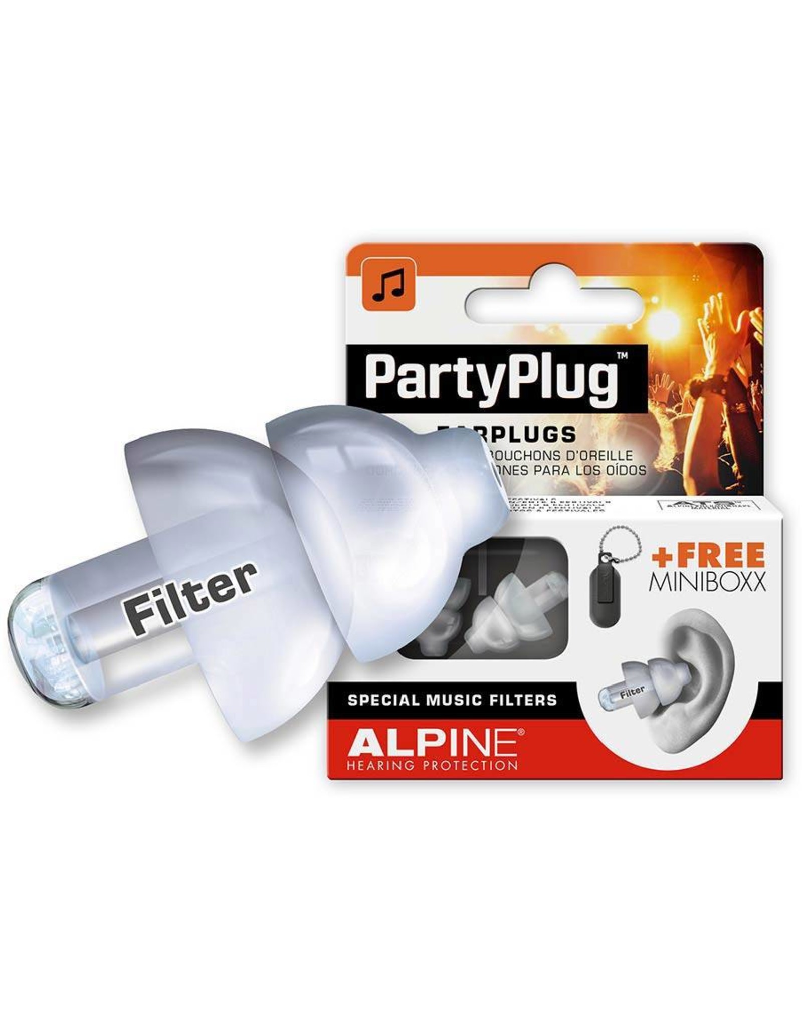Alpine Partyplug  oordoppen gehoorbescherming ALP-PP/TP