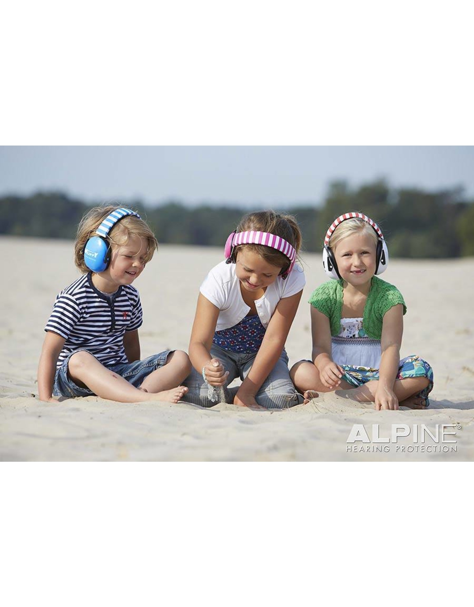 Alpine Muffy Kids white earmuffs