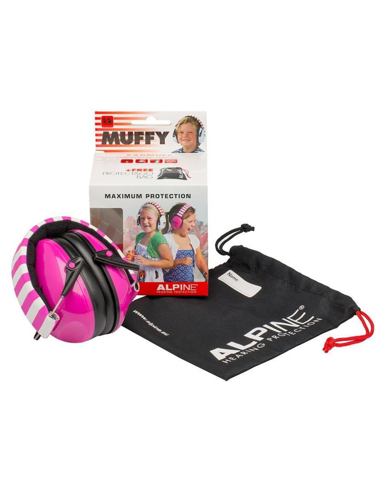 Alpine Muffy oorkappen voor kinderen rose  ALP-MUF/PK