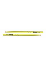 Zildjian  Z5AACDGY Drumsticks, Hickory Wood Tip 5A Acorn, neon yellow