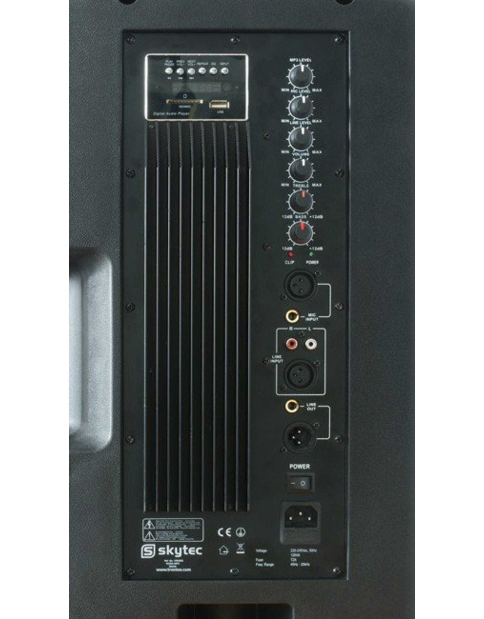Skytec 178.858 RC15A mp3 actieve speaker 15"