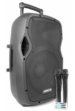 Vonyx AP1200PA Mobiele Speaker met Accu 12" Bluetooth/USB/SD/Mp3/VHF 170.334