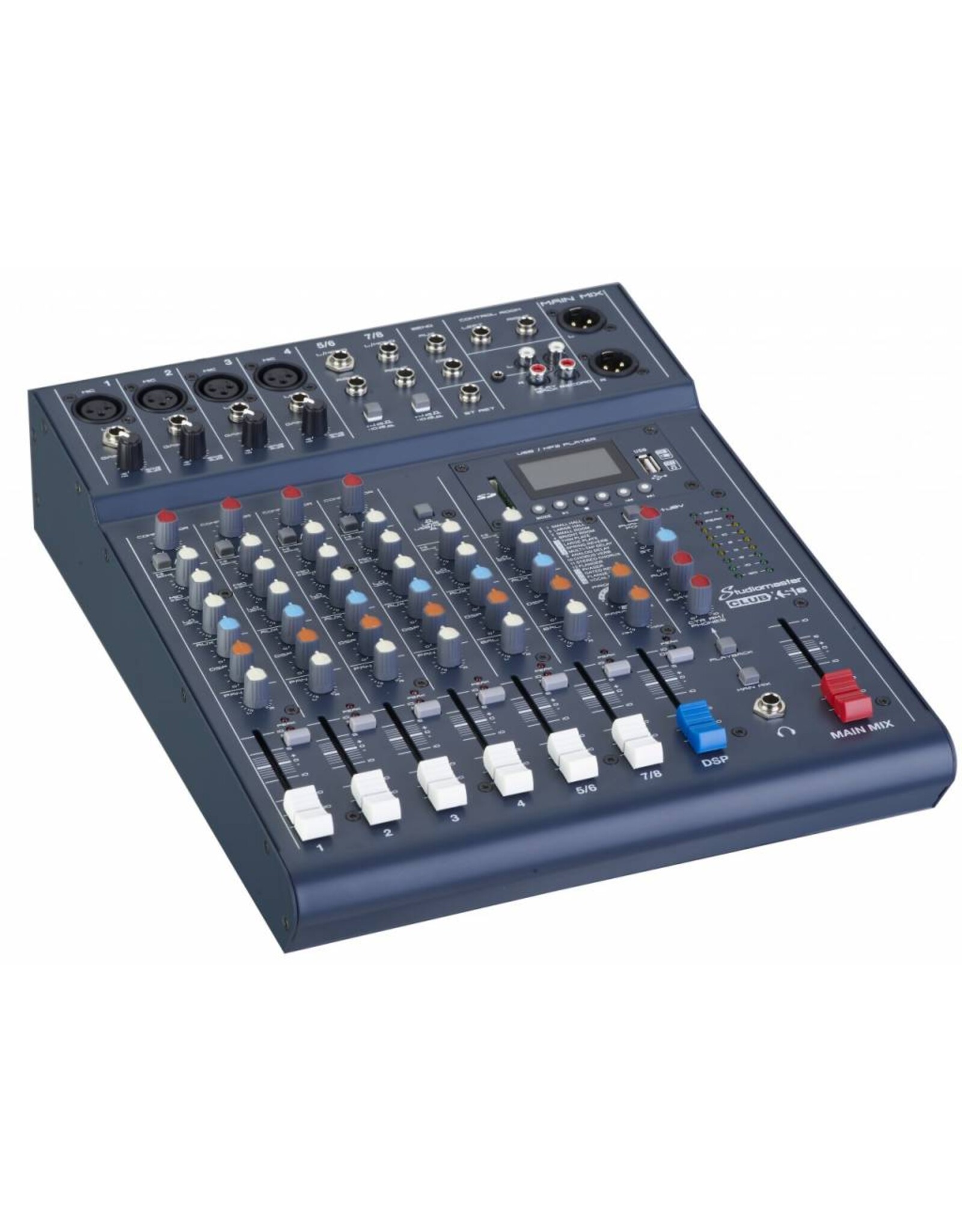 Studiomaster CLUB XS8 mixer 6 channel 8 input mixer 25121