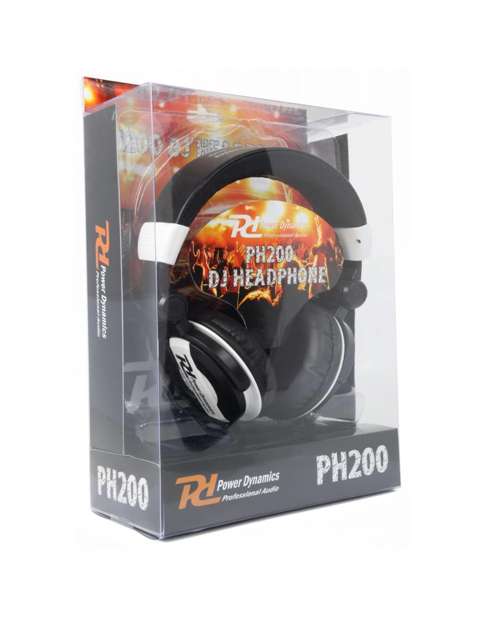 PD Power Dynamics  PH200 DJ Headphones White