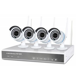 Fenton Wireless-Monitoring-System mit 4 HD camera's4 Cam Wireless-NVR Kit 1TB 351 183