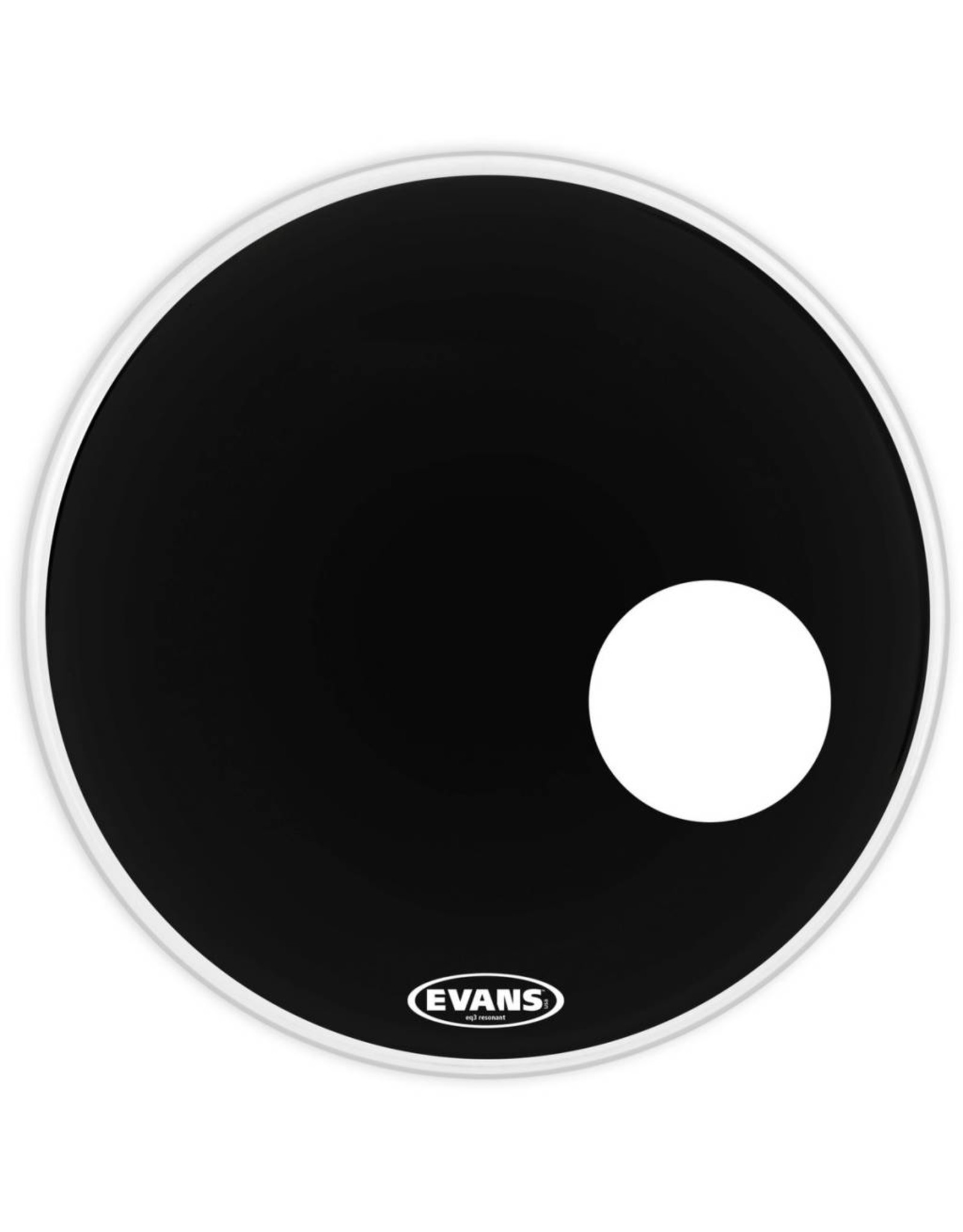 Evans Evans EQ3 resonant black with port 22 EVA BD22RB 22'' GEN EQ3 RES BK