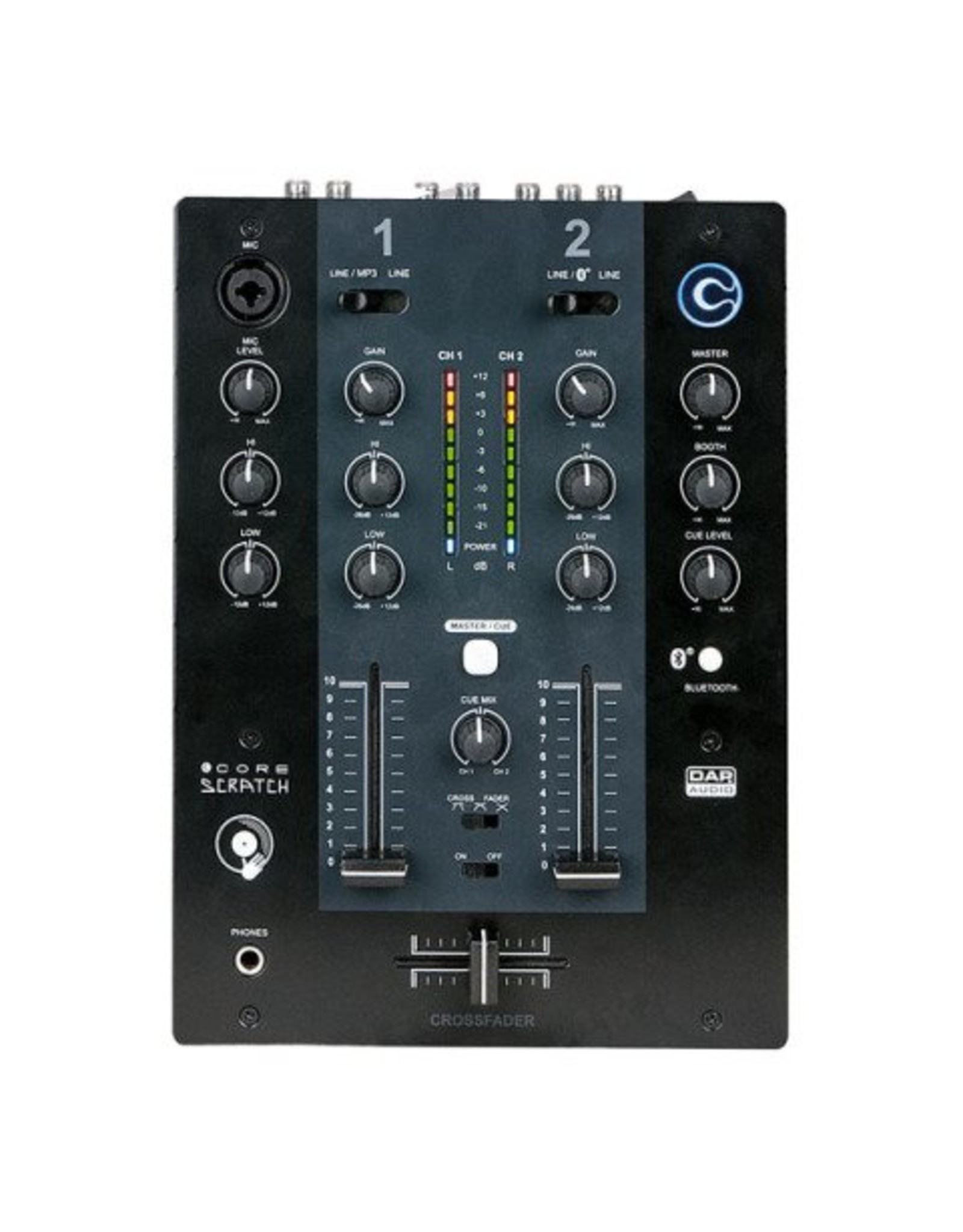 DAP audio pro DAP Audio CORE Scratch 2 Channel DJ Mixer D2312