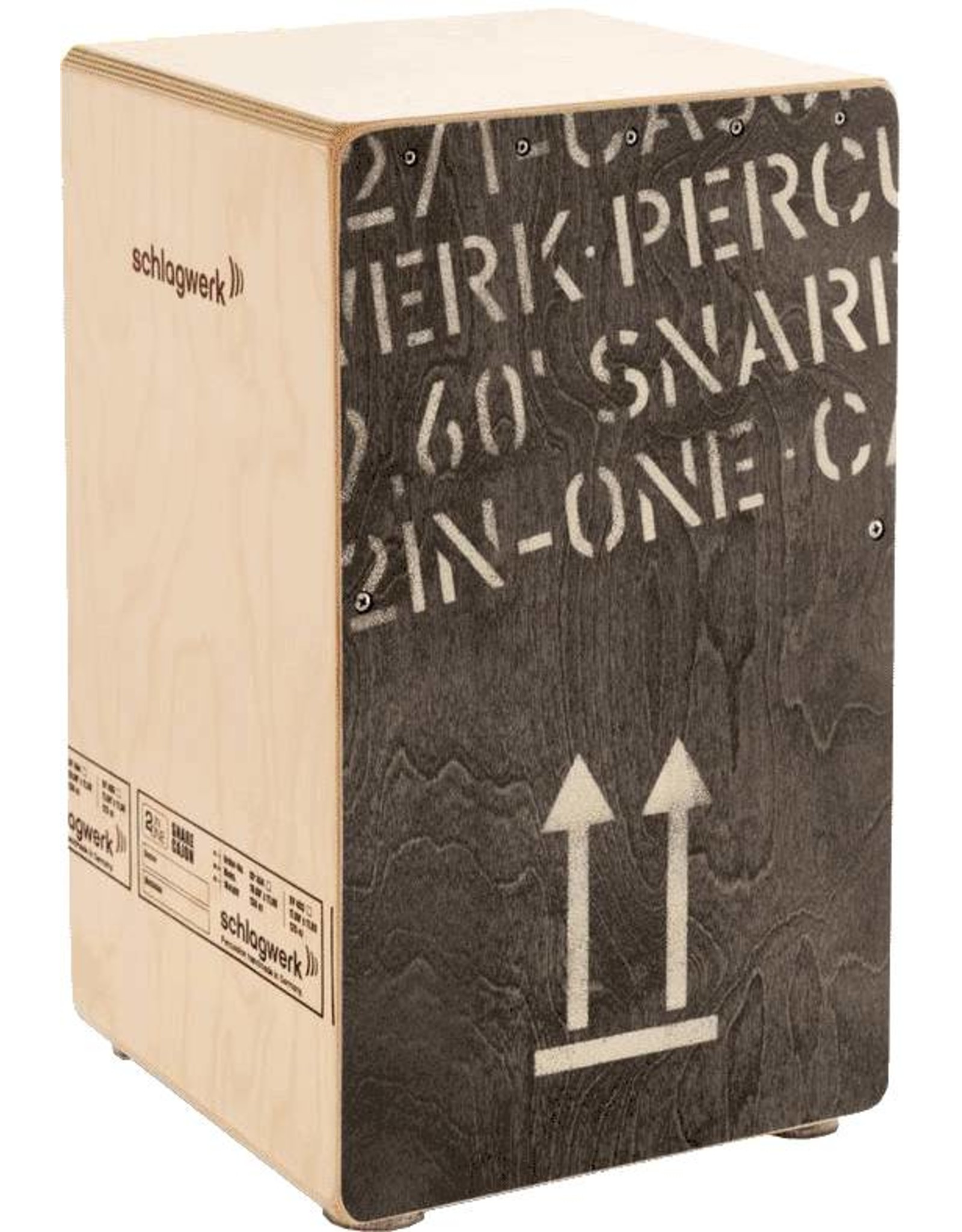 Schlagwerk Cajon CP404BLK 2inOne Black Edition