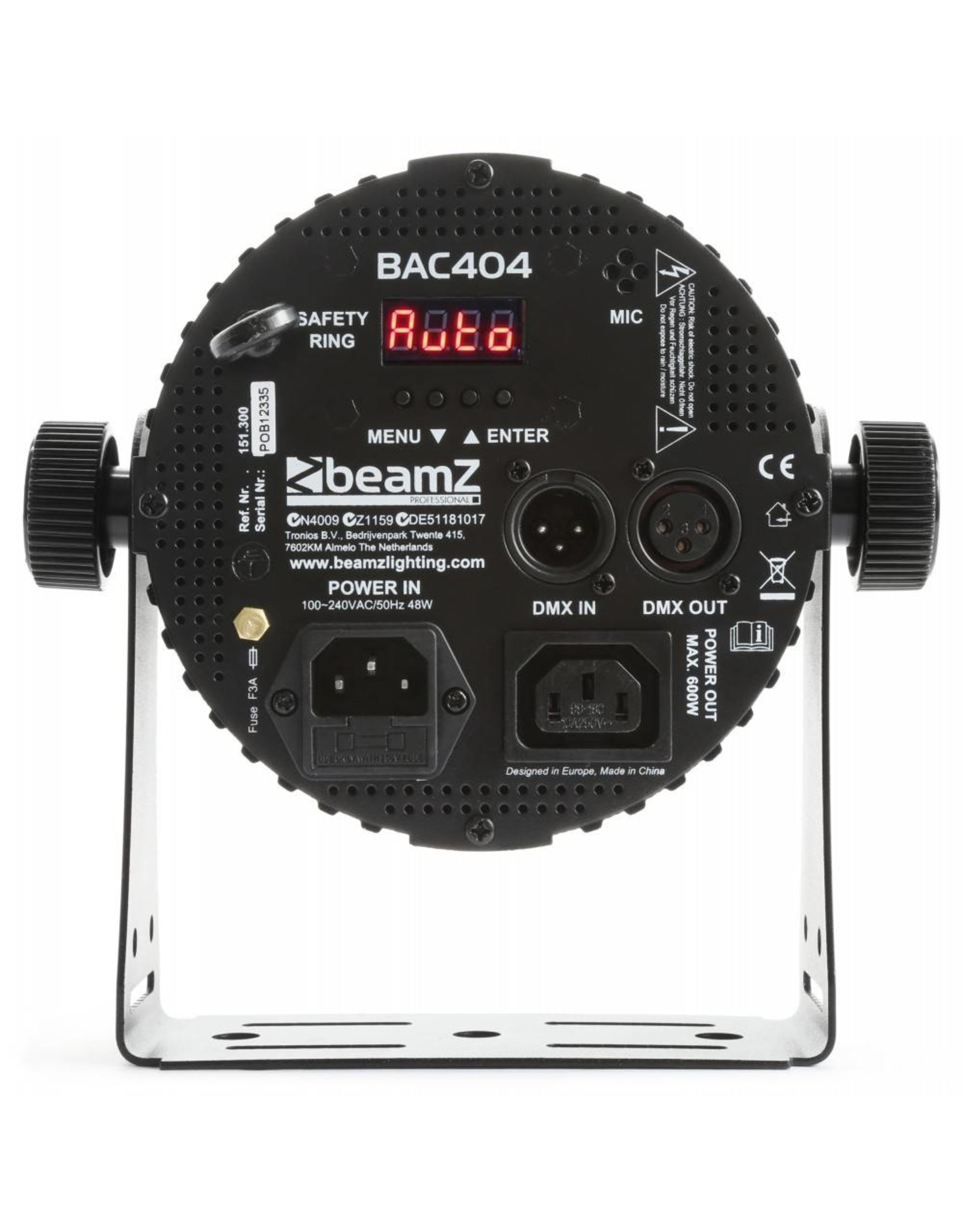 Beamz  BAC404 Aluminium LED Spot 4x 18W 6-in-1-LEDs