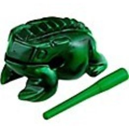 Meinl NINO PERCUSSION Guiro Frog NINO514GR, medium, green quiro rasp