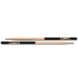 Zildjian Drumsticks, Dip series, 7A wood, natural, black dip