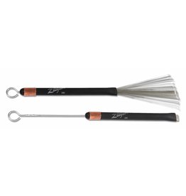 Zildjian SDWB3 Wire Brush Bristle Bent, rubber handle, black ZISDWB3