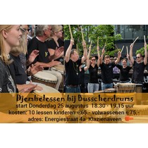 Busscherdrums djembe915 Djembe les Anfänger 10 Lektionen Kurs