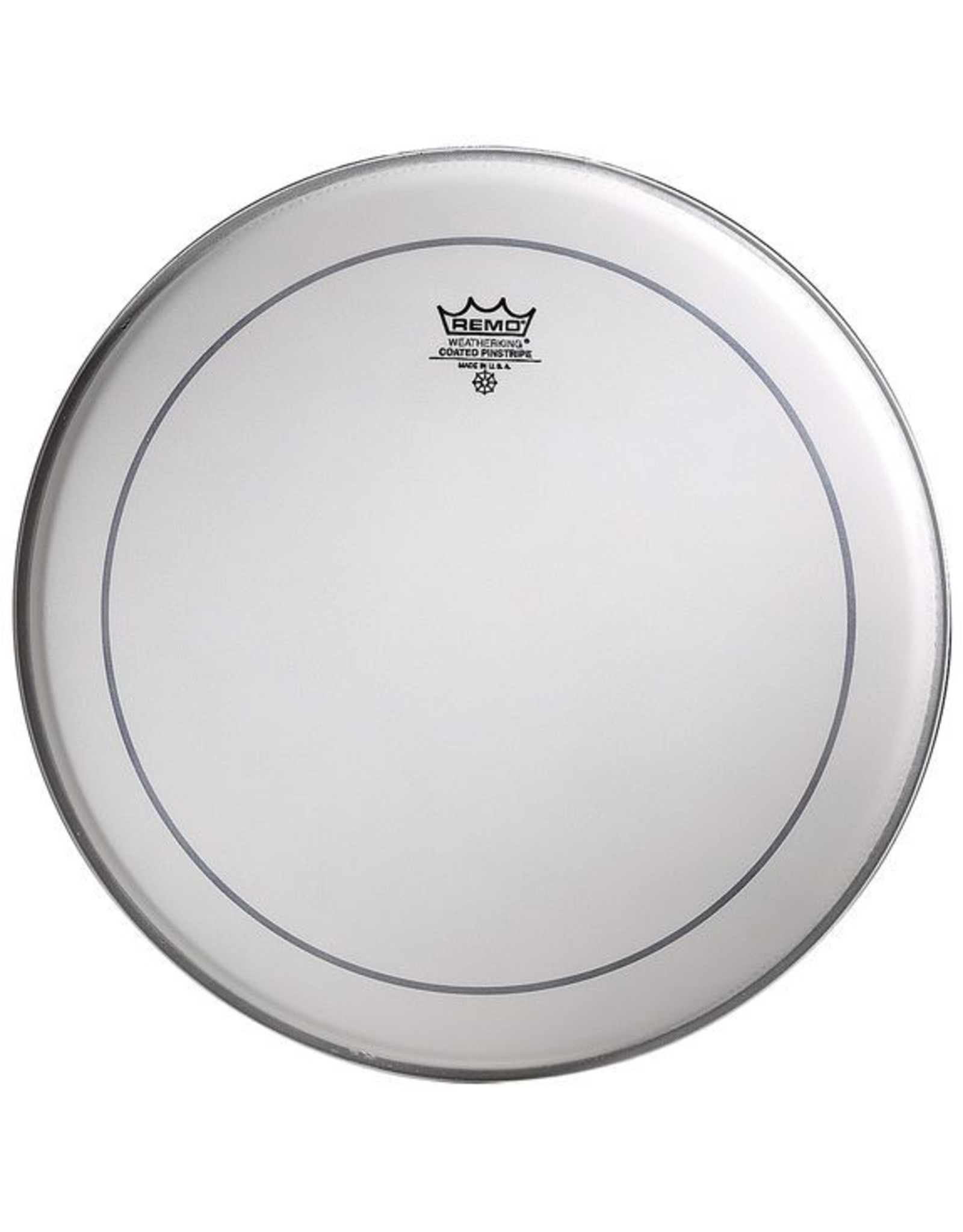 REMO  PS-0116-00 Pinstripe 16 inch coated ruw wit voor floortom