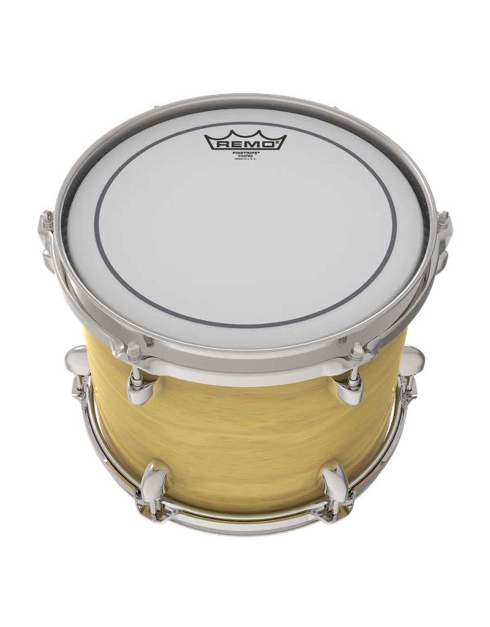 REMO  PS-1126-00 Pinstripe 26-Zoll-rauhaarige weiß für Bassdrum
