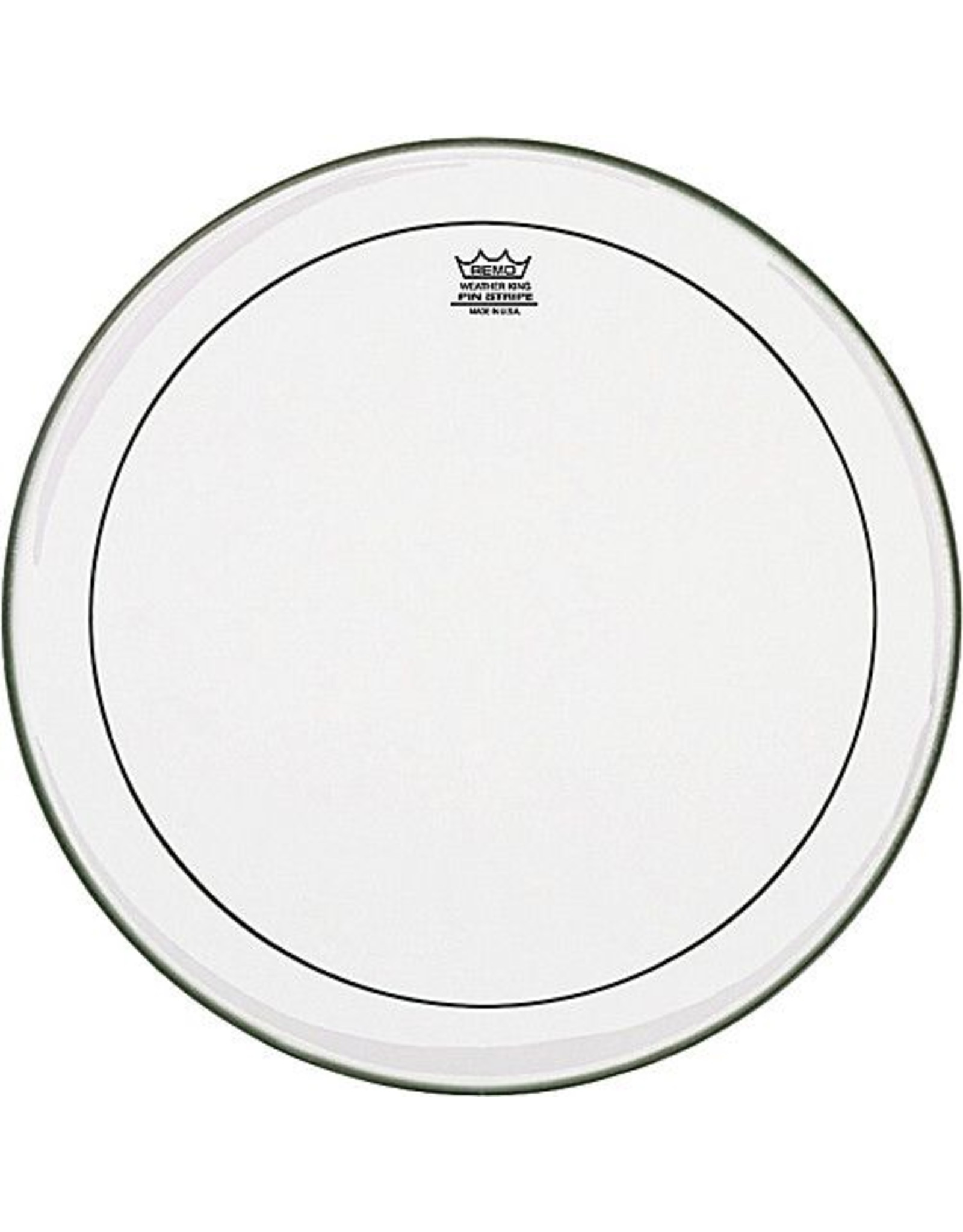 REMO  PS-1320-00 Pinstripe Clear 20 inch, 20" bassdrum vel