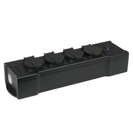 Showtec Powerbox 4C 1,5 m, 3 x 2,5mm2 Mehrfachsteckdosen Schuko 4-Wege-Verteilerleiste 90663