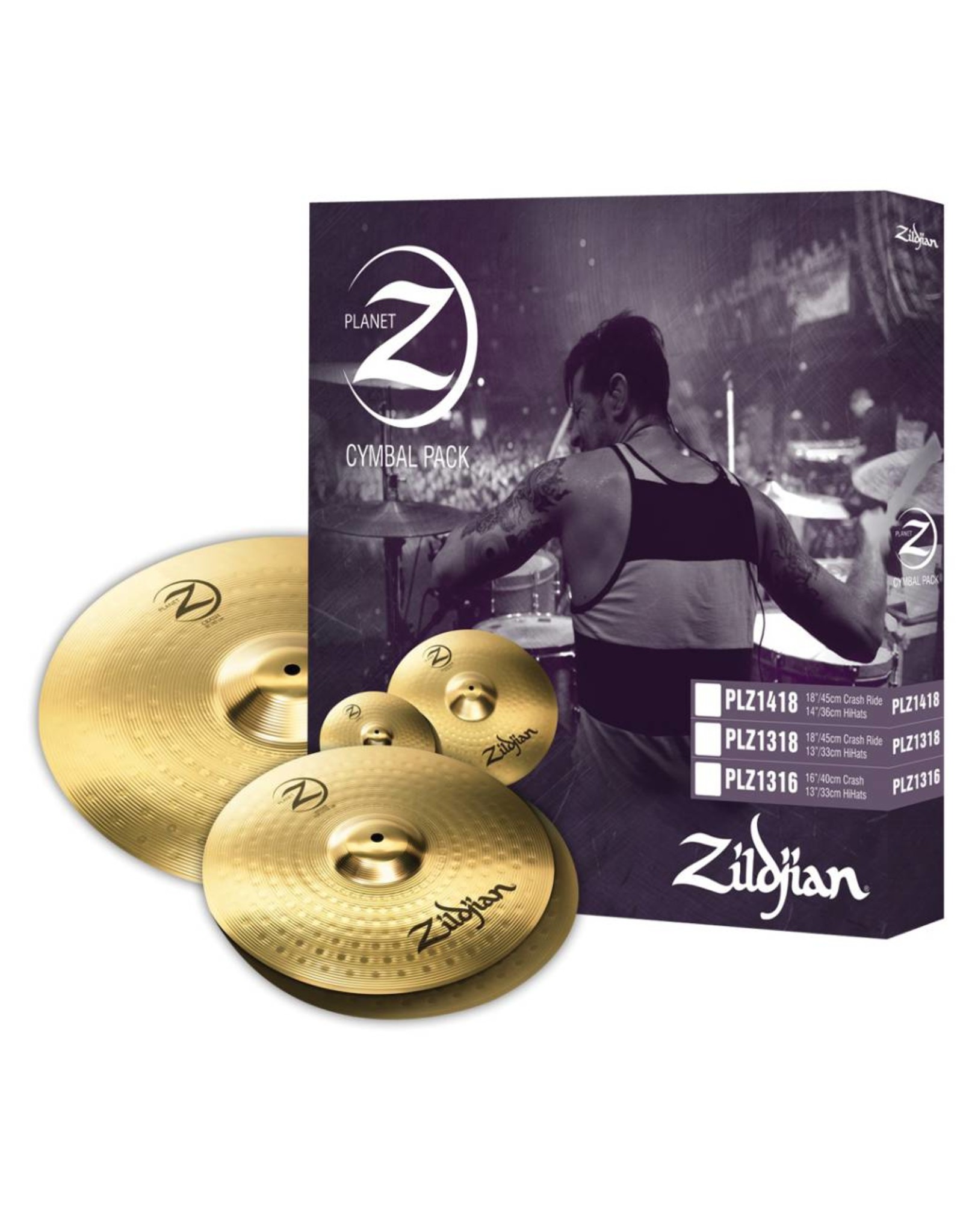 Zildjian  Planet Z-Serie 3-Stück-Packung HH 13 "Crash und 16" PLZ1316
