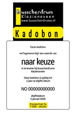 B System Busscherdrums Kado-bon €25,-