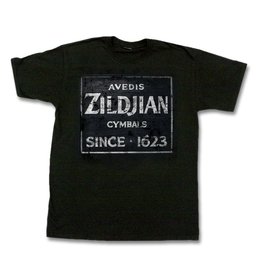 Zildjian ZIT4672 T-Shirt Quincy Weinlese-Zeichen, M, schwarz KTZIT4672
