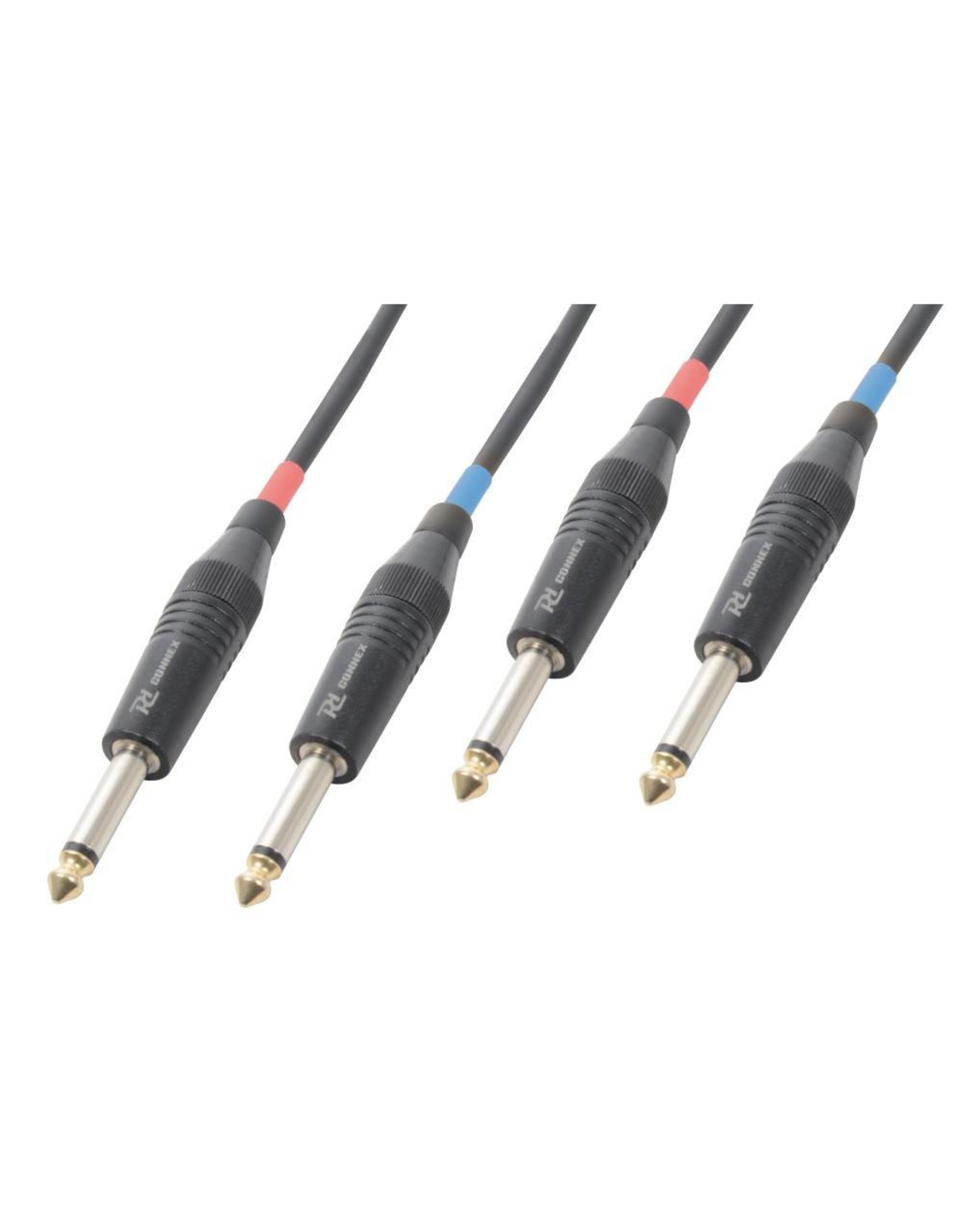 PD Power Dynamics PD Connex Kabel 2x 6.3Mono - 2x 6.3 Mono 5.0m 176 980