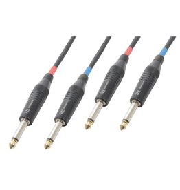 PD Power Dynamics PD Connex Cable 2x 6.3Mono - 2x 6.3 mono 5.0m 176 980