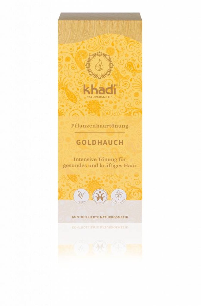 Khadi uitwasbare haarverf Goudgloed Khadi uitwasbare haarverf Goudgloed