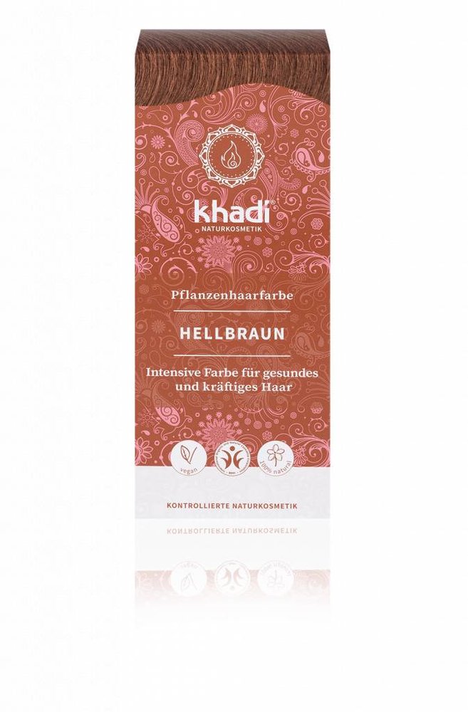 Khadi henna haarverf Lichtbruin Khadi henna haarverf Lichtbruin