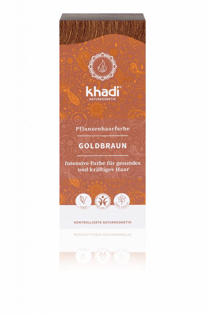 Khadi Henna Haarverf Goudbruin The Green Beauty Shop