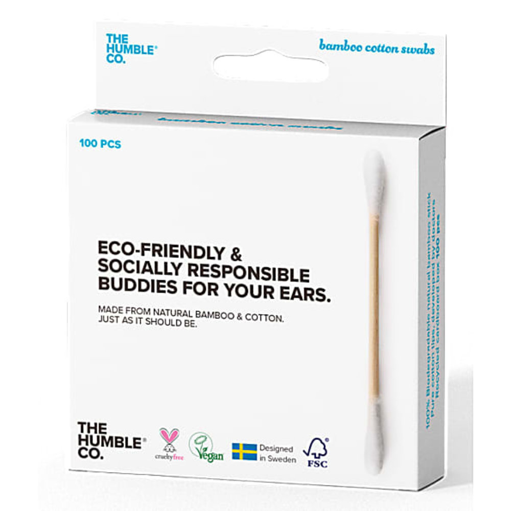 Humble Brush Bamboe Wattenstaafjes wit Humble Brush Bamboe Wattenstaafjes wit