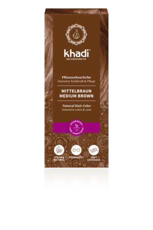 Khadi Henna haarverf middenbruin Khadi Henna haarverf middenbruin