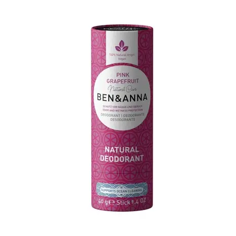 Ben & Anna Natuurlijke Eco Deo Pink Stick Grapefruit