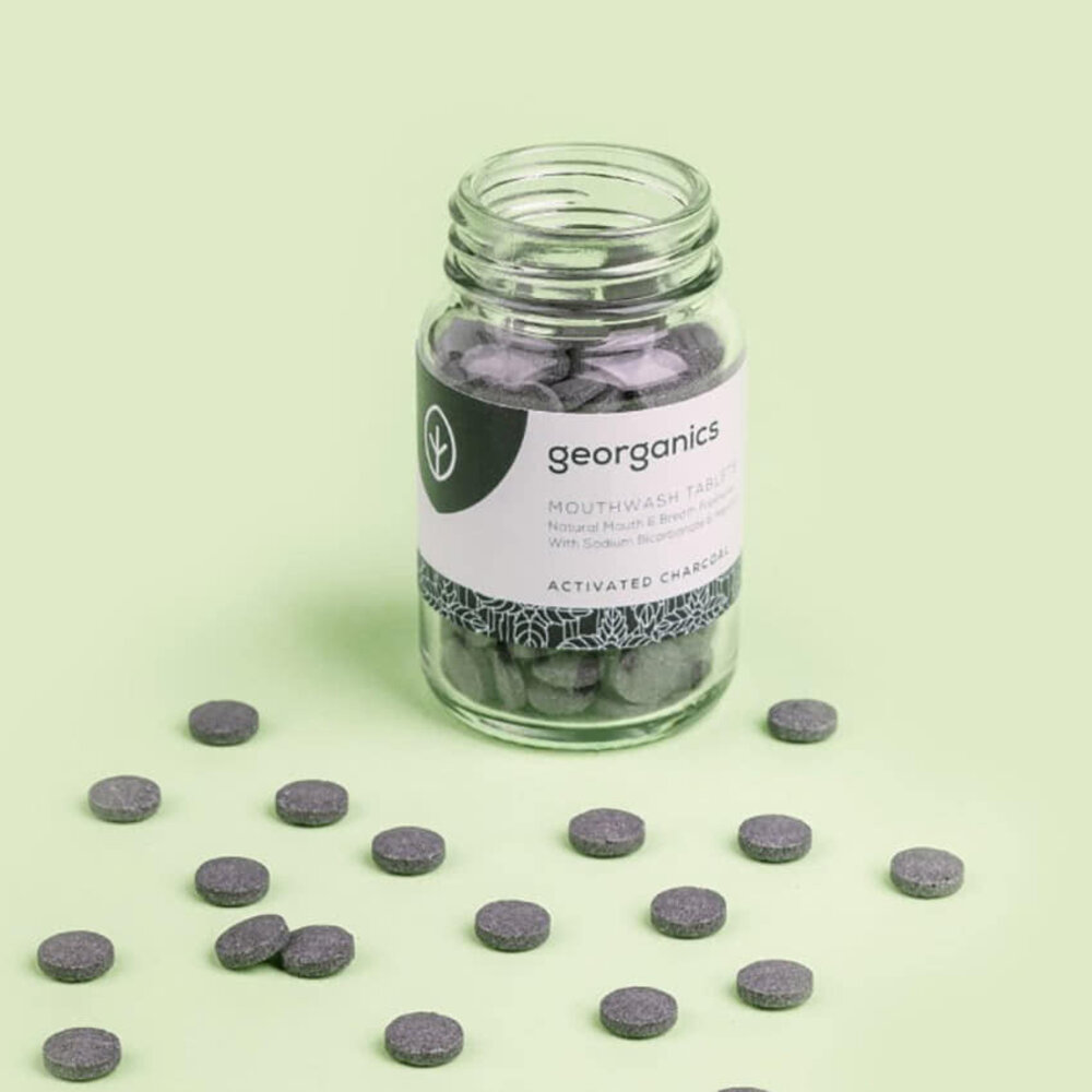 Georganics Mondspoeltabletten met Actieve Kool