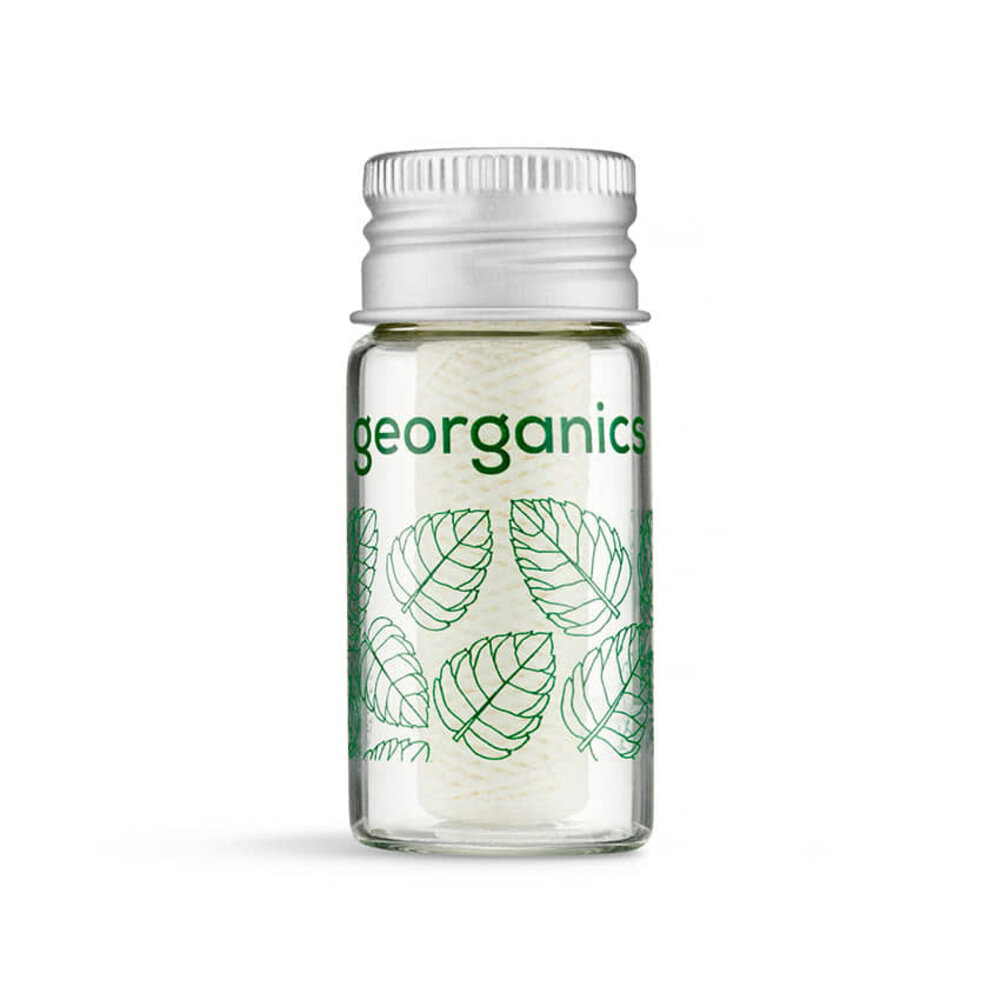 Georganics Natuurlijke zijdefloss met pepermuntolie