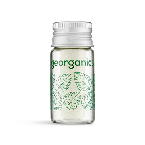 Georganics Natuurlijke zijdefloss met pepermuntolie