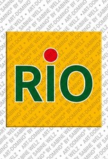 ART-DOMINO® BY SABINE WELZ Rio De Janeiro – Schriftzug